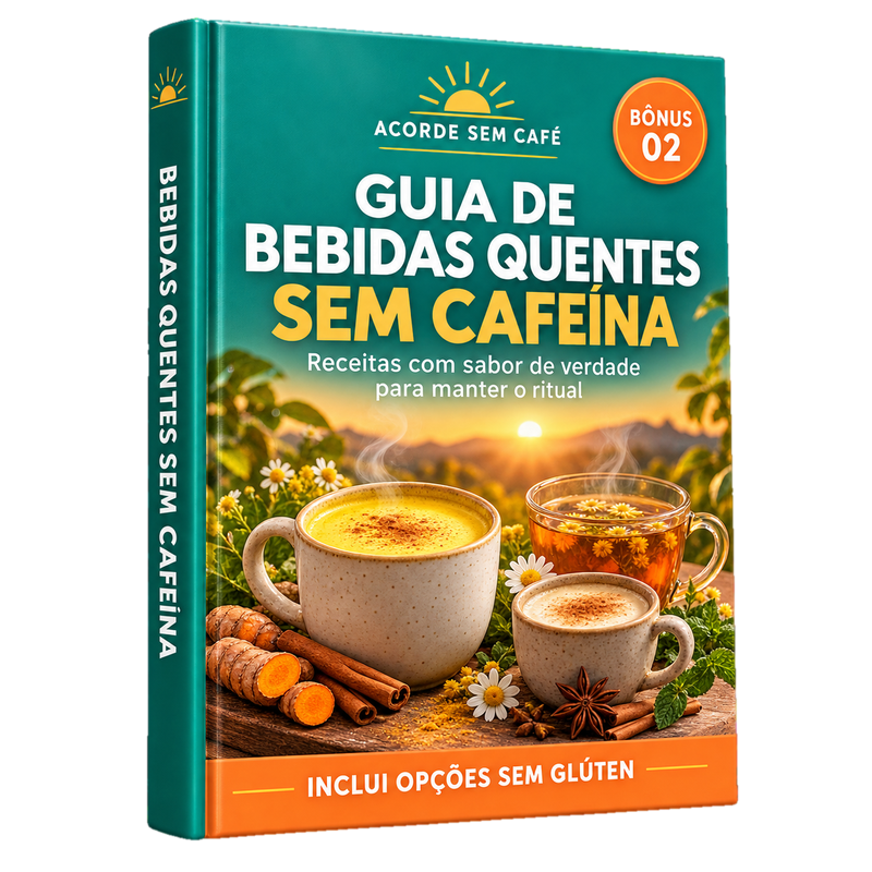 Capa do Bônus 2: Guia de bebidas quentes sem cafeína