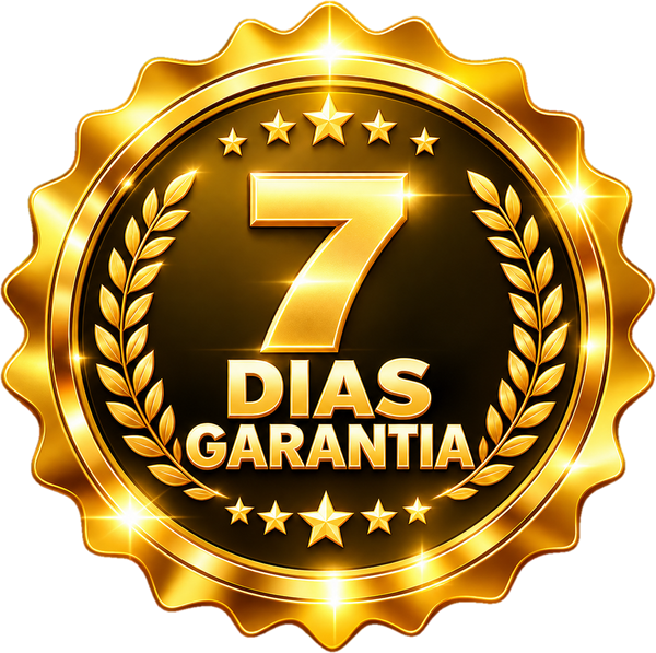 Selo dourado de 7 dias de garantia